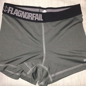 Flag Nor Fail spandex shorts